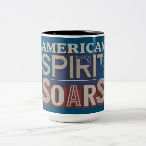 American Spirit Soars Two_Tone Coffee Mug