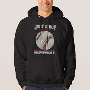 American Sport Fan Baseball  Boys Batter Baseball Hoodie