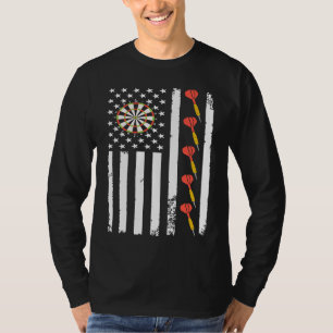American Sports Darts Flag Athletic Throwing Game  T-Shirt
