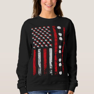 American Sports Flag Christmas Table Tennis Athlet Sweatshirt