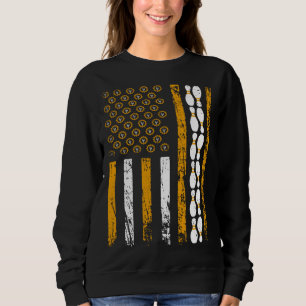 American Sports Flag Construction Tools Bowling Pi Sweatshirt