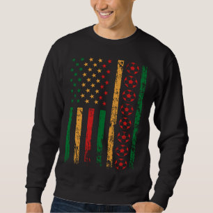 American Sports Flag Football Black History Month Sweatshirt
