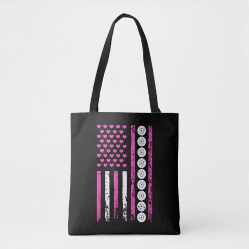 American Sports Flag Lawn Bowling Valentines Day Tote Bag
