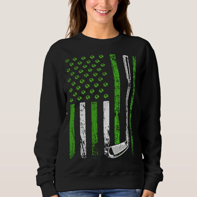 American Sports Nature Flag Athletic Golf Club Ear Sweatshirt (Front)