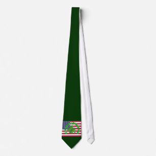 American St Patrick's day Neck Tie