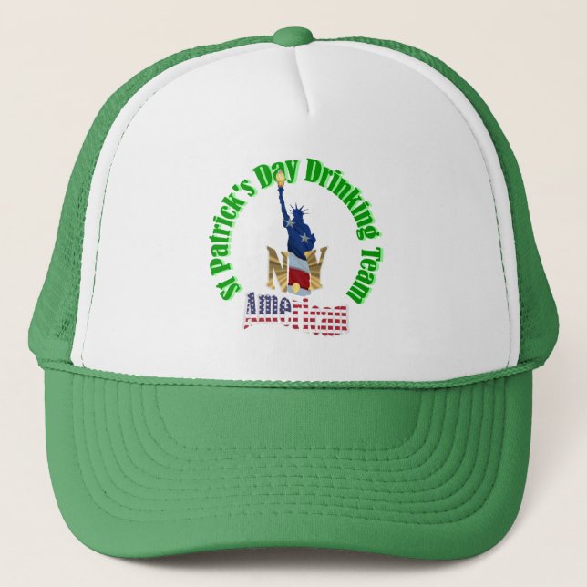 American St Patrick's day Trucker Hat (Front)