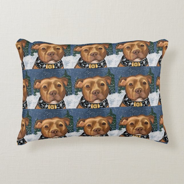 AMERICAN STAFFORDSHIRE  ACCENT PILLOW (Front)