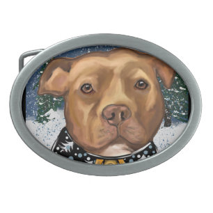 AMERICAN STAFFORDSHIRE BELT BUCKLE