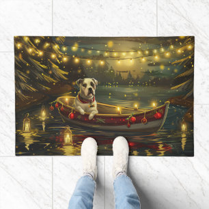 American Staffordshire Christmas Festive Voyage Doormat