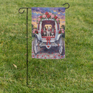 American Staffordshire Dog Valentine's Day Garden Flag