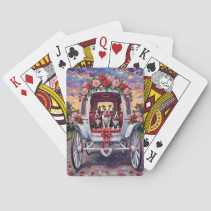 American Staffordshire Dog Valentine's Day Poker Cards