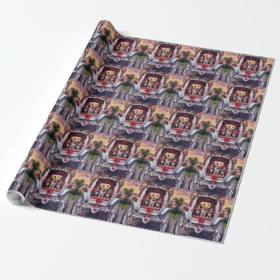 American Staffordshire Dog Valentine's Day Wrapping Paper