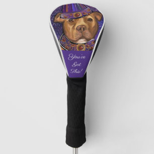AMERICAN STAFFORDSHIRE GOLF HEAD COVER
