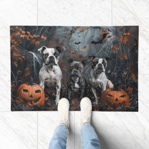 American Staffordshire Halloween Night Doggy Doormat