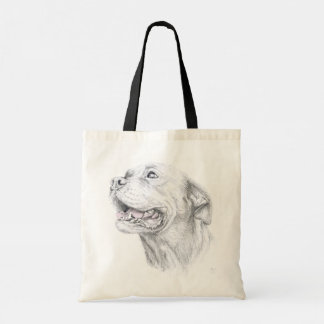 American Staffordshire Lab Boxer Art Tote Bag v2