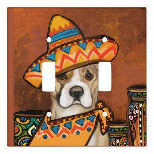 AMERICAN STAFFORDSHIRE LIGHT SWITCH COVER