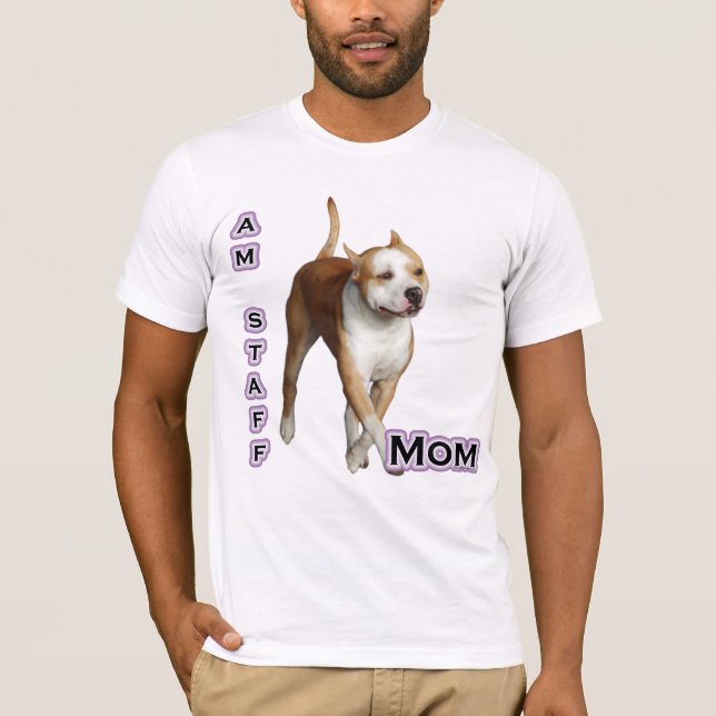 American Staffordshire Mom 4 T-Shirt (Front)