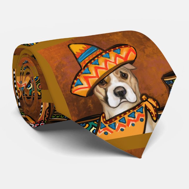AMERICAN STAFFORDSHIRE    NECK TIE (Rolled)