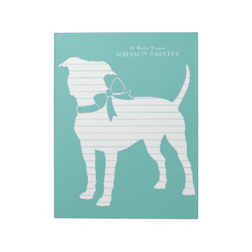 American Staffordshire Pit bull Dog Puppy Notepad