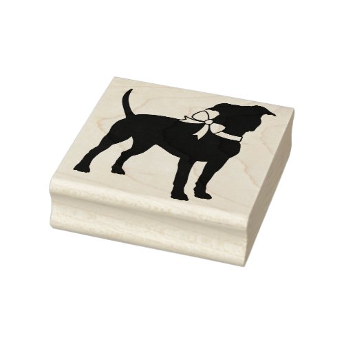 American Staffordshire Pit bull Dog Puppy Rubber Stamp