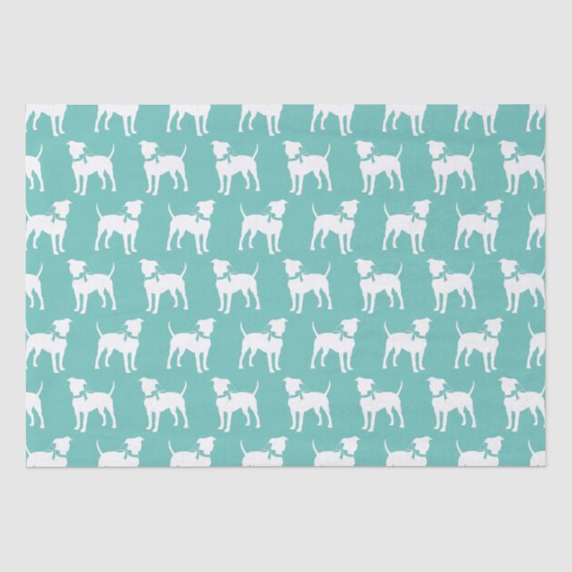 American Staffordshire Pit bull Dog Puppy Tissue Paper (Front)