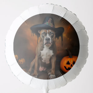 American Staffordshire Pumpkins Halloween Scary Balloon