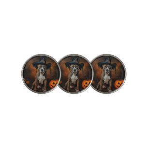 American Staffordshire Pumpkins Halloween Scary Golf Ball Marker