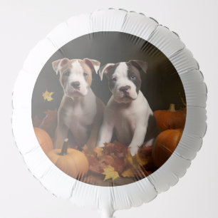 American Staffordshire Puppy Autumn Delight Balloon