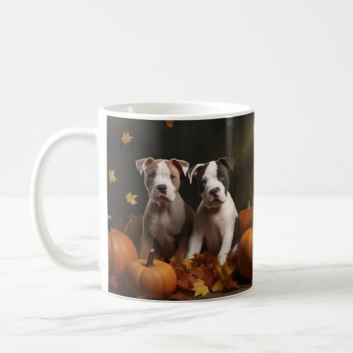 American Staffordshire Puppy Autumn Delight Coffee Mug