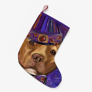 AMERICAN STAFFORDSHIRE SMALL CHRISTMAS STOCKING