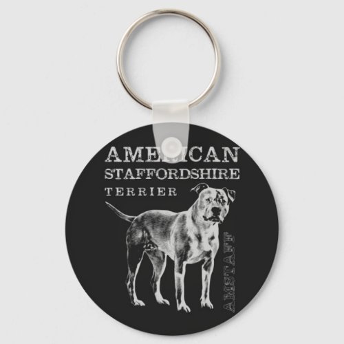 American Staffordshire Terrier _ Amstaff Keychain