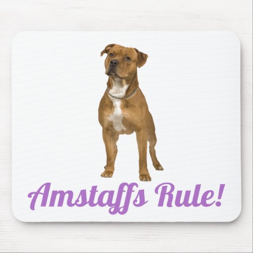 American Staffordshire Terrier  Amstaff Mousepad