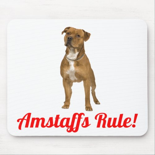 American Staffordshire Terrier  Amstaff Mousepad
