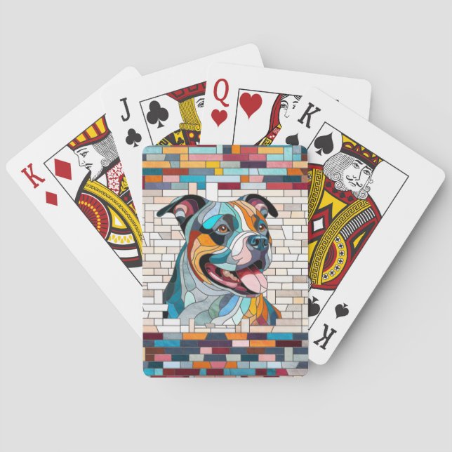 American Staffordshire Terrier - Amstaff Poker Cards (Back)