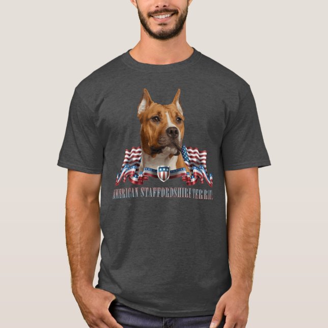 American Staffordshire Terrier - Amstaff T-Shirt (Front)