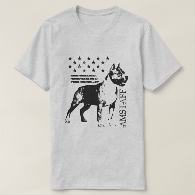 American Staffordshire Terrier - Amstaff T-Shirt (Design Front)