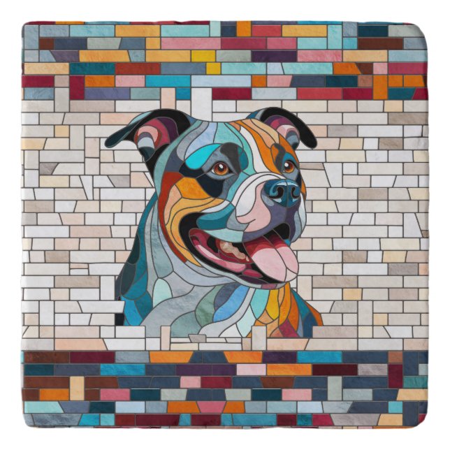 American Staffordshire Terrier - Amstaff Trivet (Front)