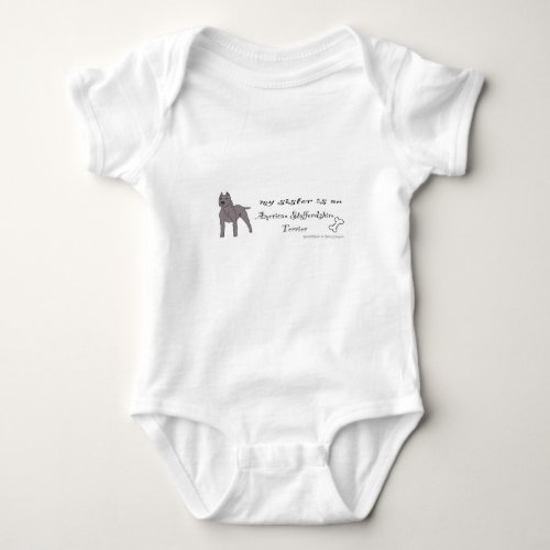 american staffordshire terrier baby bodysuit