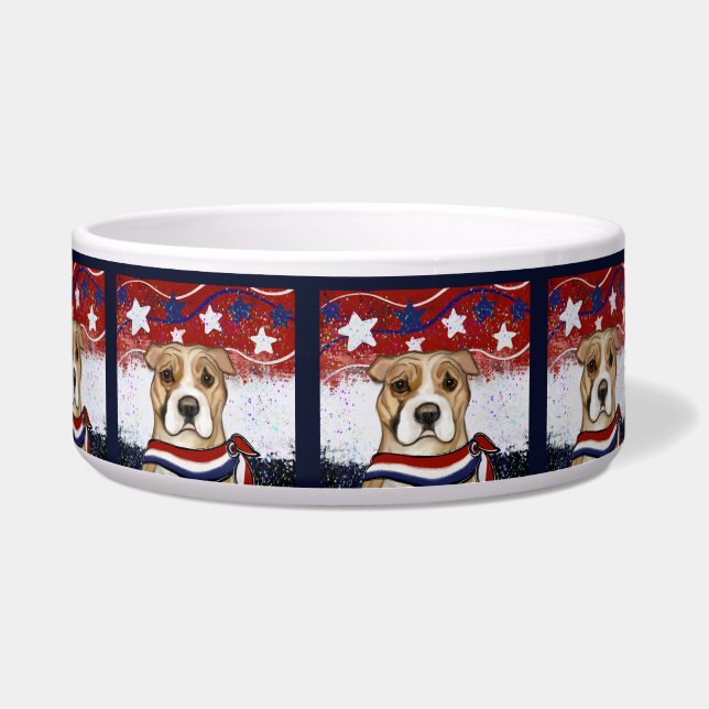 AMERICAN STAFFORDSHIRE TERRIER        BOWL (Front)
