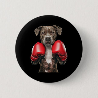 American Staffordshire Terrier Boxing Button