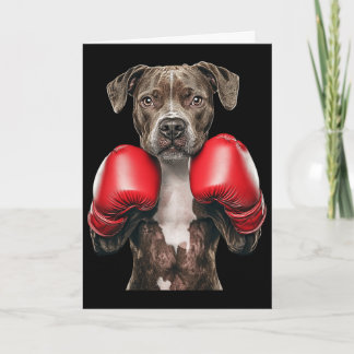 American Staffordshire Terrier Boxing Card