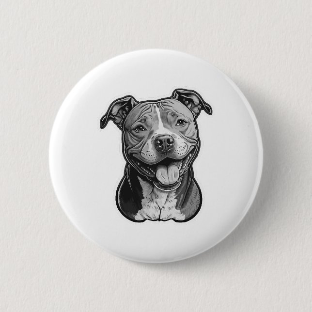 American Staffordshire Terrier Button (Front)