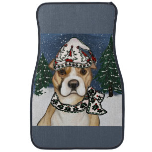 AMERICAN STAFFORDSHIRE TERRIER CAR FLOOR MAT