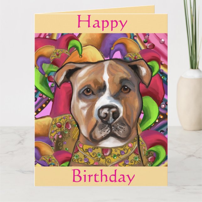 AMERICAN STAFFORDSHIRE TERRIER  CARD (Front)