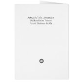 American Staffordshire Terrier Cards (Back)