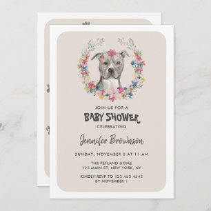 American Staffordshire Terrier Dog Celebration Invitation