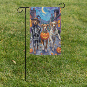 American Staffordshire Terrier Dogs Halloween Garden Flag