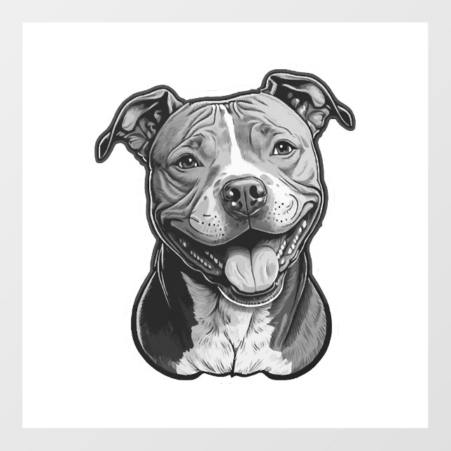 American Staffordshire Terrier Floor Decals (Front)