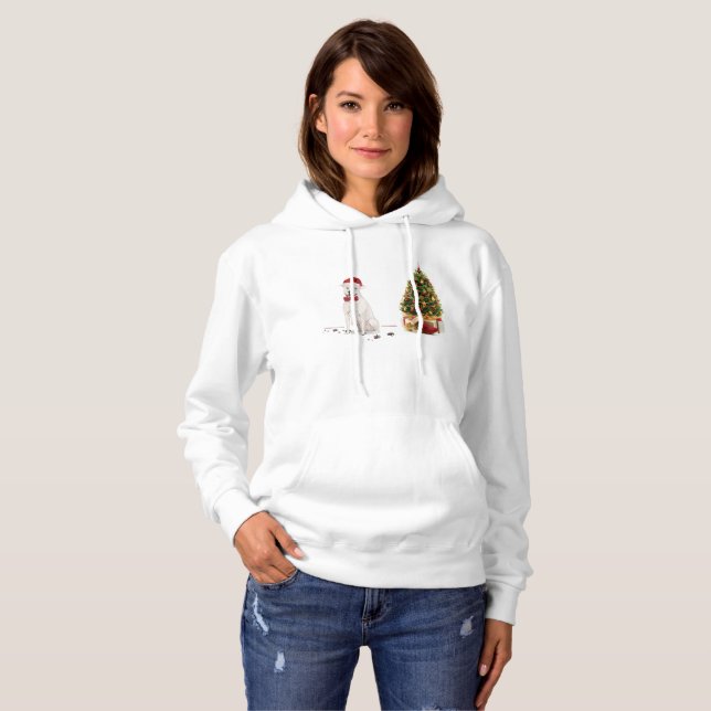 American Staffordshire Terrier Funny Christmas Dog Hoodie (Front Full)