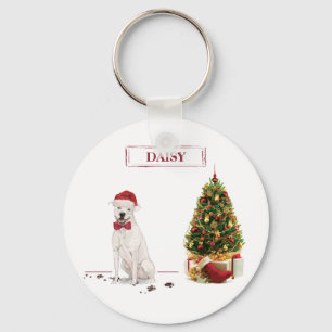 American Staffordshire Terrier Funny Christmas Dog Keychain